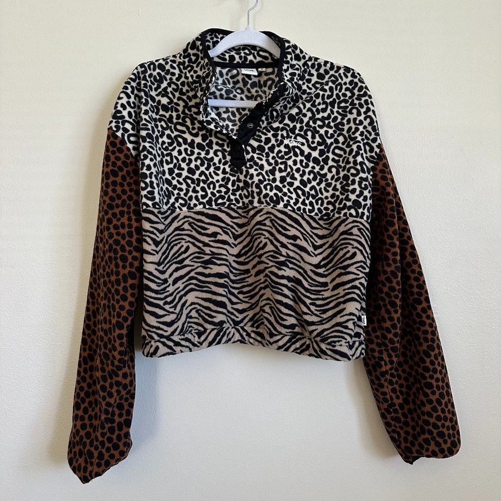 Vans Animal Print Fleece Pullover | Size M